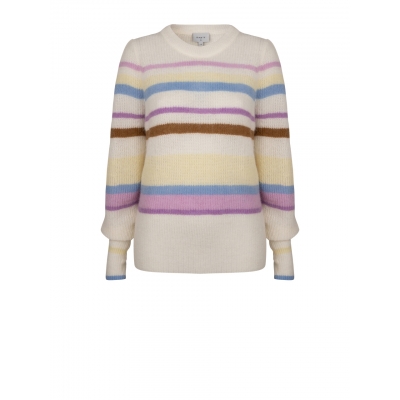 Dante 6 Celeste Striped Sweater - Milk White Dante 6 Celeste Striped Sweater - Milk White